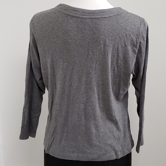 Petite XL beaded neckline, grey sweater, Apt. 9 - Picture 5 of 12